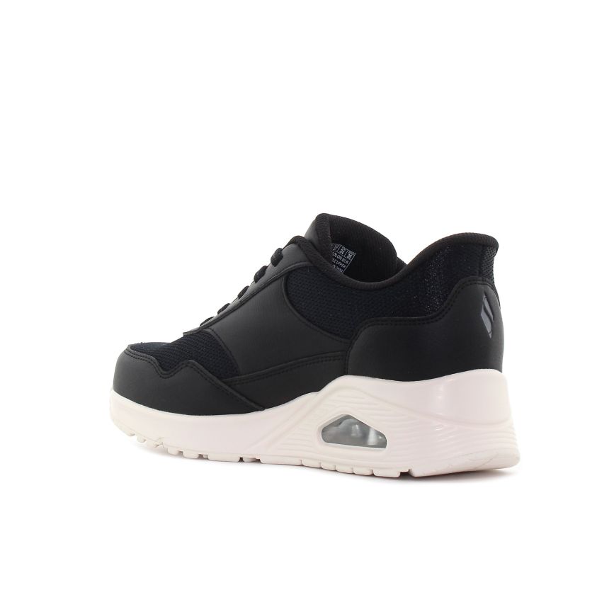 Skechers - Slip-Ins Uno Banksia fekete női sneaker