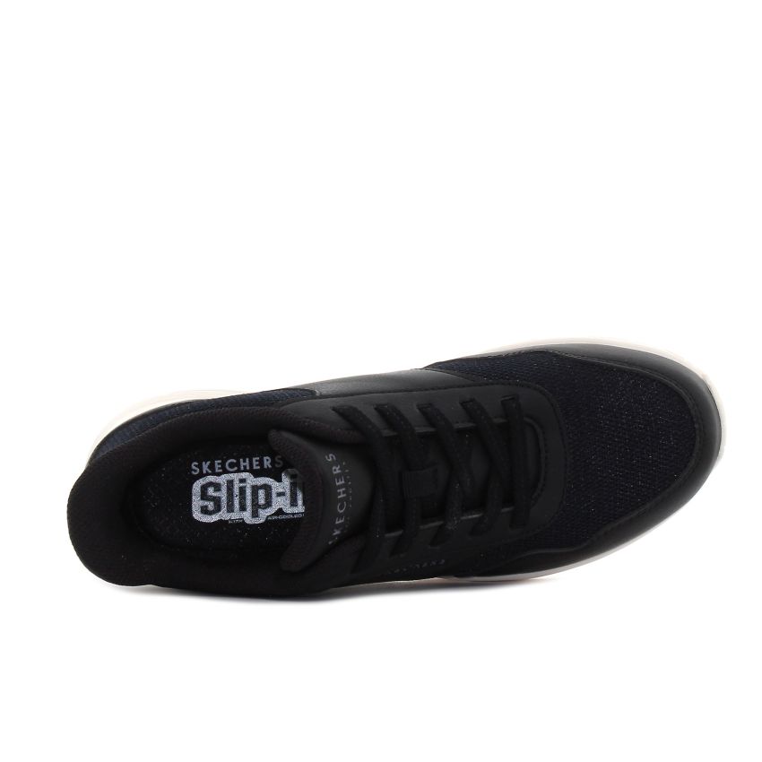 Skechers - Slip-Ins Uno Banksia fekete női sneaker
