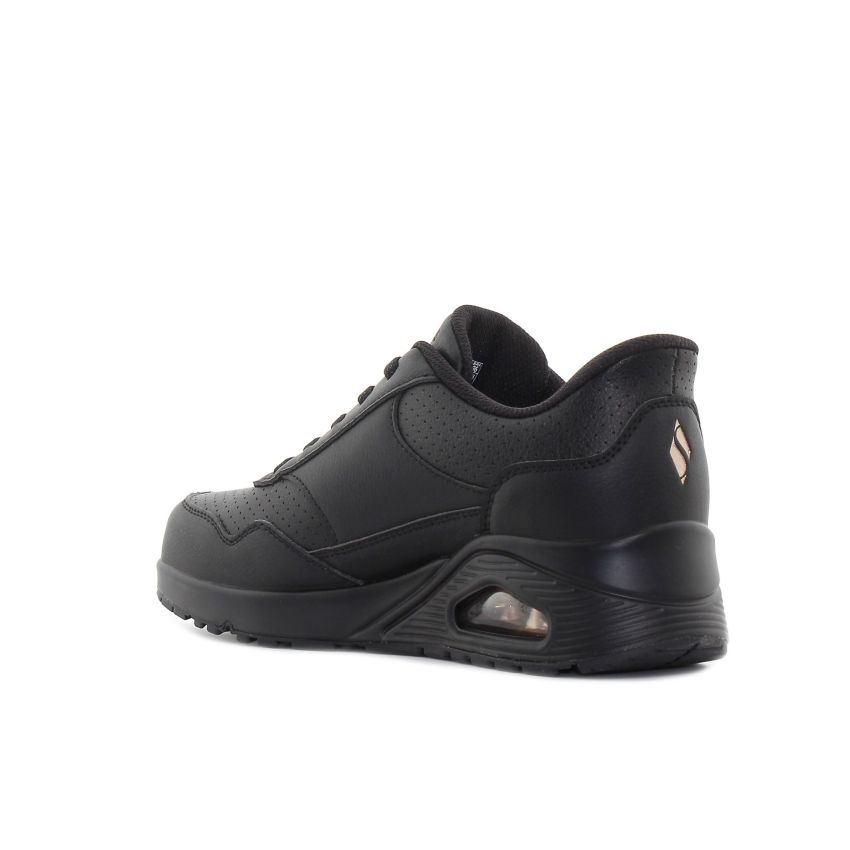 Skechers - Slip-Ins Uno Banksia Luxe fekete női sneaker