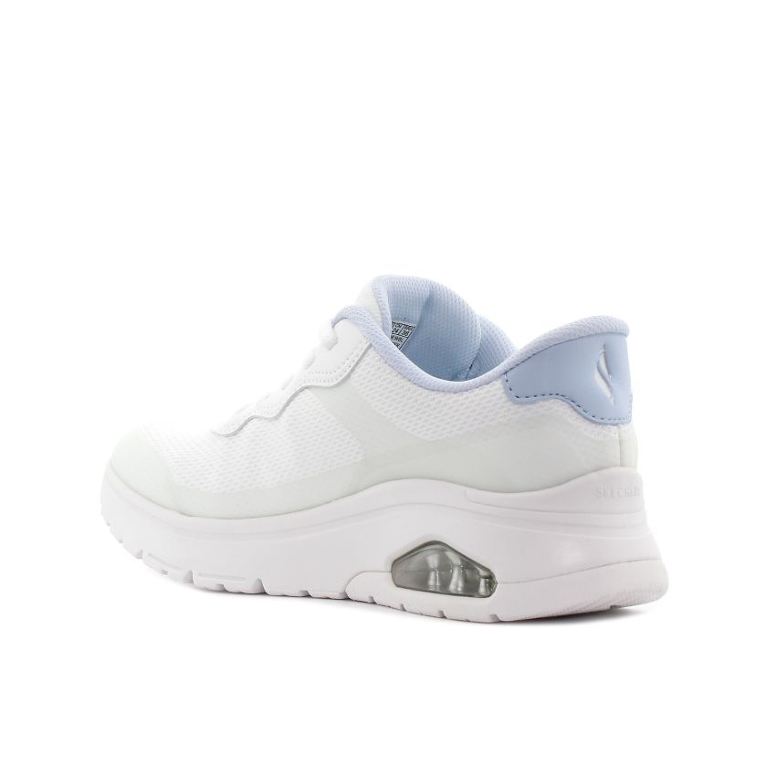 Skechers - Slip-Ins Uno Flex Step N Knit fehér női fitnesz cipő
