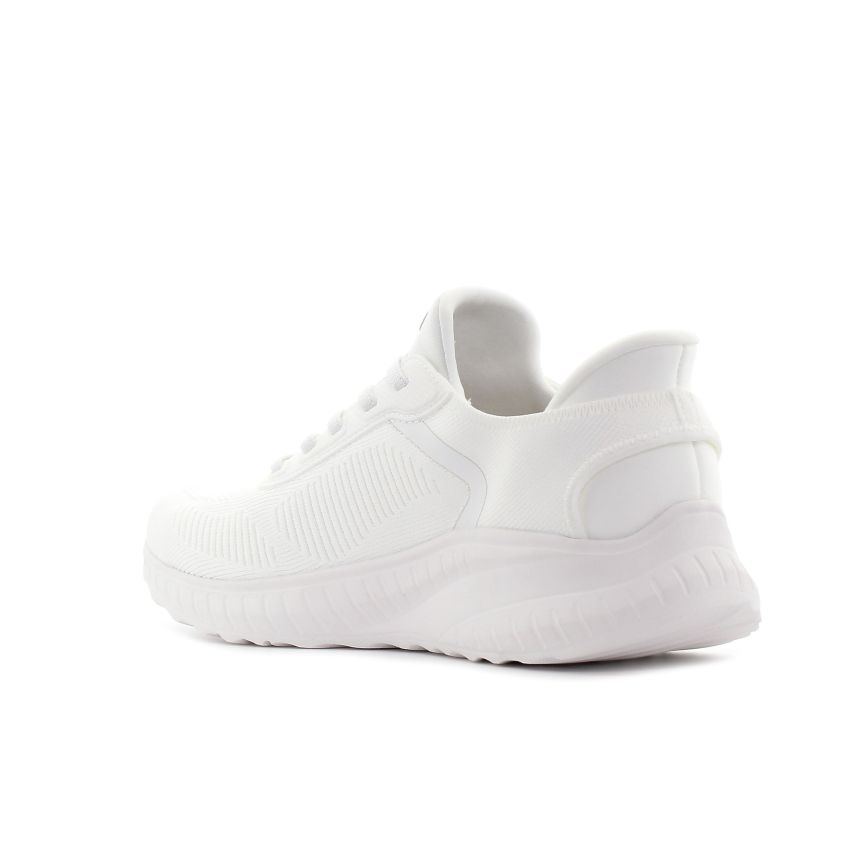 Skechers Slip-Ins - Bobs Sport Squad Chaos - Current Muse fehér női bebújós cipő