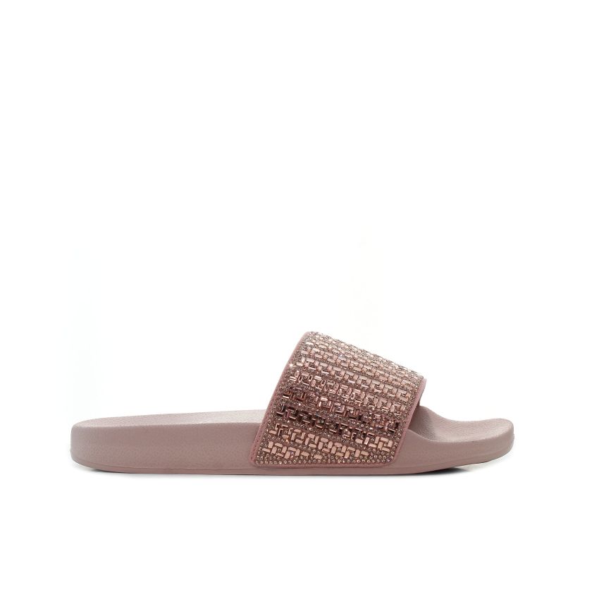 Skechers Pop Ups - New Spark rózsaarany női papucs