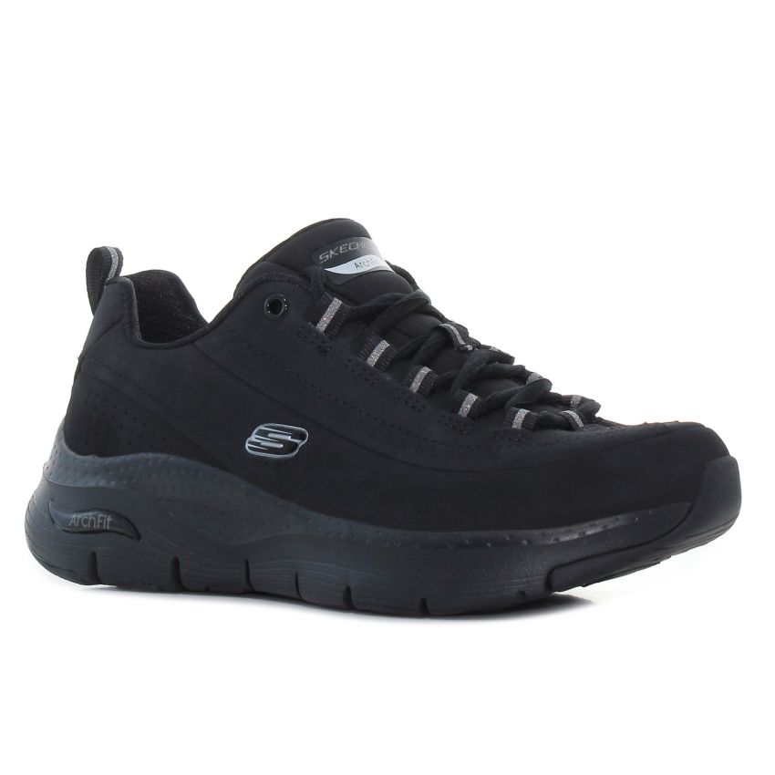 Skechers - Arch Fit Metro Skyline 149147-BBK fekete női utcai cipő fitnesz cipő