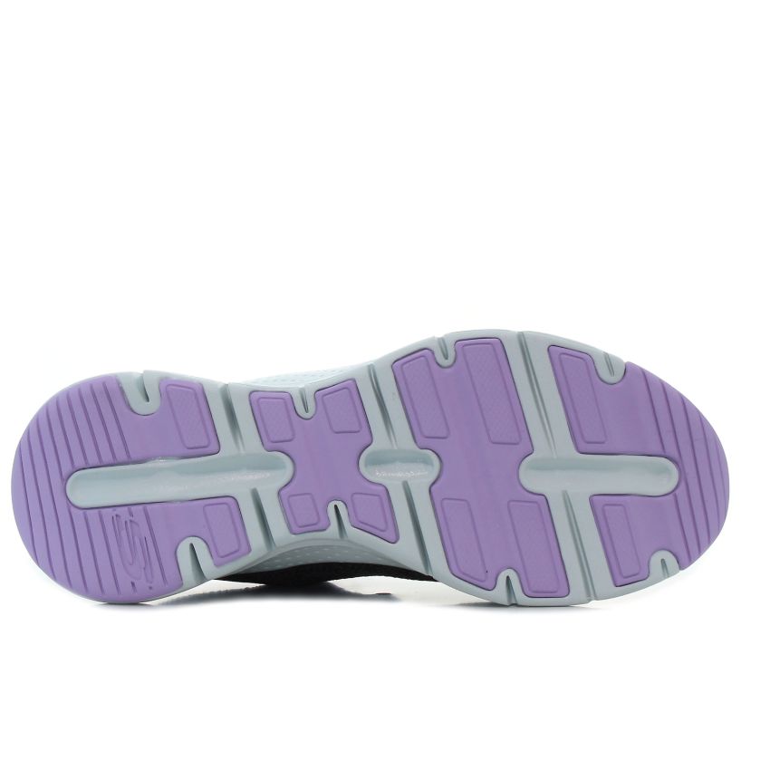 Skechers - Arch Fit Comfy Wave 149414-BKLV szürke női utcai cipő fitnesz cipő
