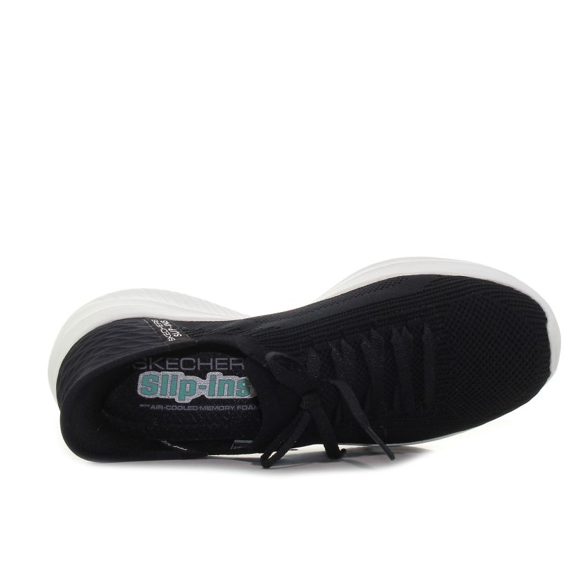 Skechers - Ultra Flex Brilliant Path 149710-BLK fekete női utcai cipő fitnesz cipő