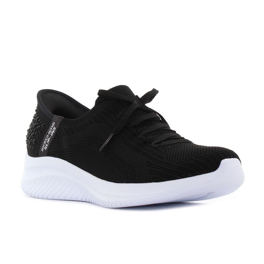 Skechers Slip-Ins - Ultra Flex 3.0 - Shining Glitz fekete női bebújós cipő