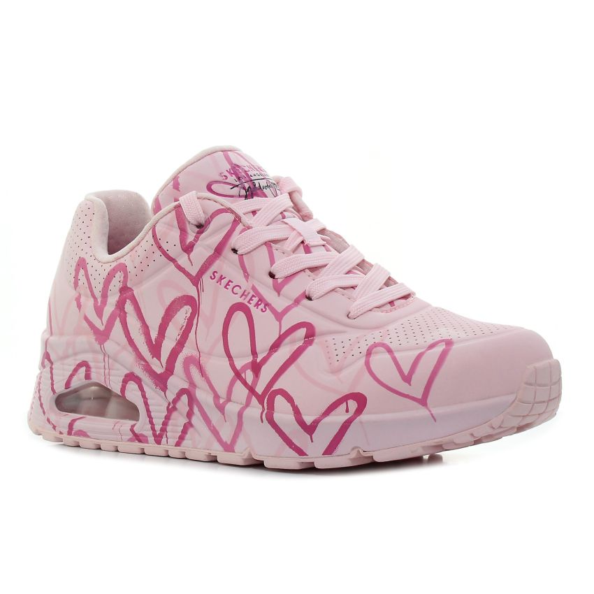 Skechers - Uno Spread The Love 155507-LTPK rózsaszín női utcai cipő fitnesz cipő