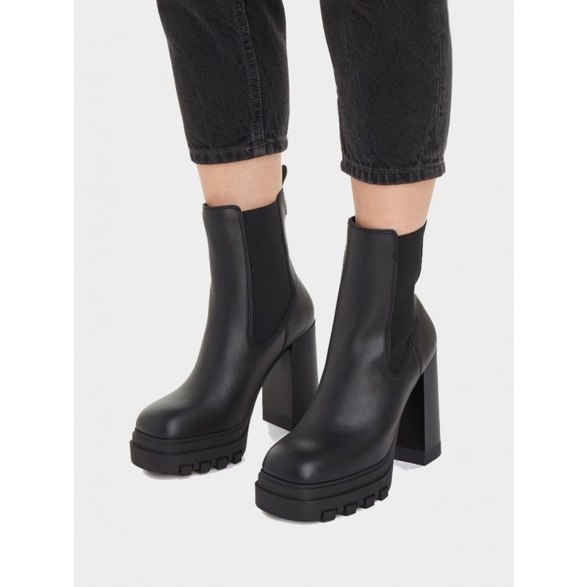 Tommy - Hilfiger High Heel Chelsea EN0EN02306-BDS fekete női csizma bokacsizma