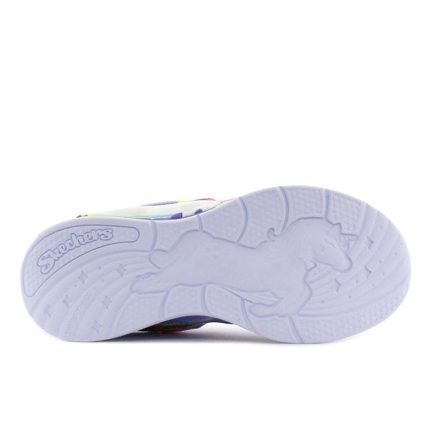 Skechers S-Lights - Unicorn Chaser villogó lila gyerek cipő