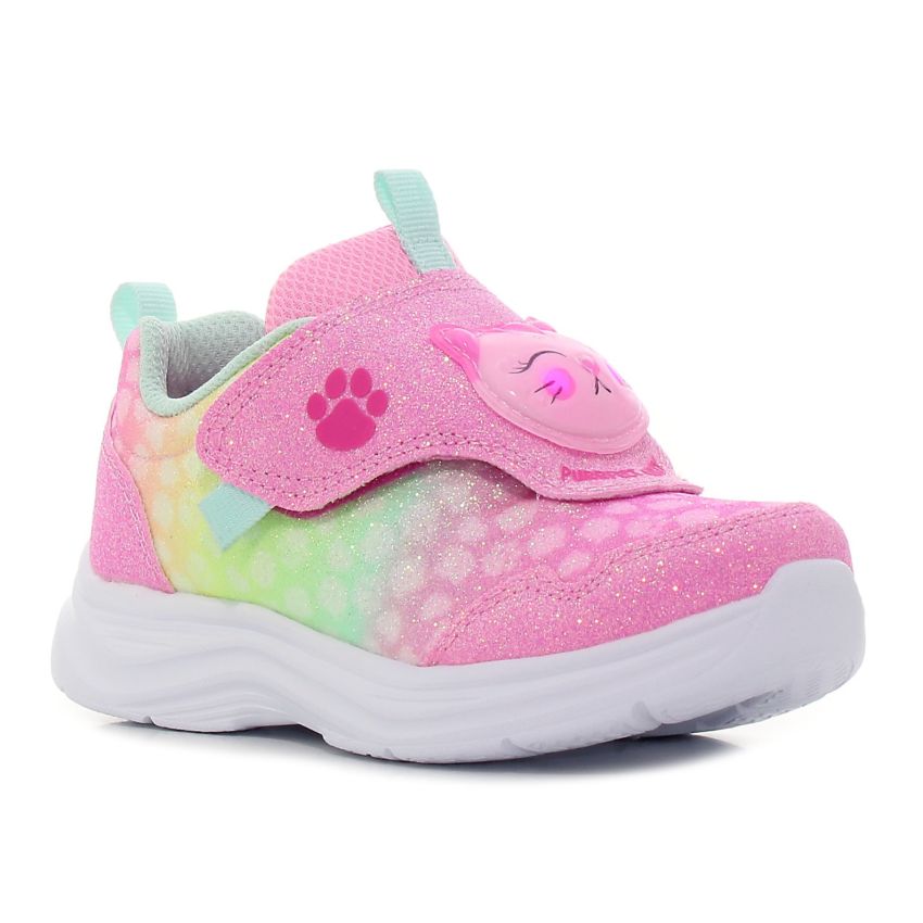 Skechers - Glimmer Kicks Skech Pets 302698N-PKMT rózsaszín lány baba utcai cipő sneaker