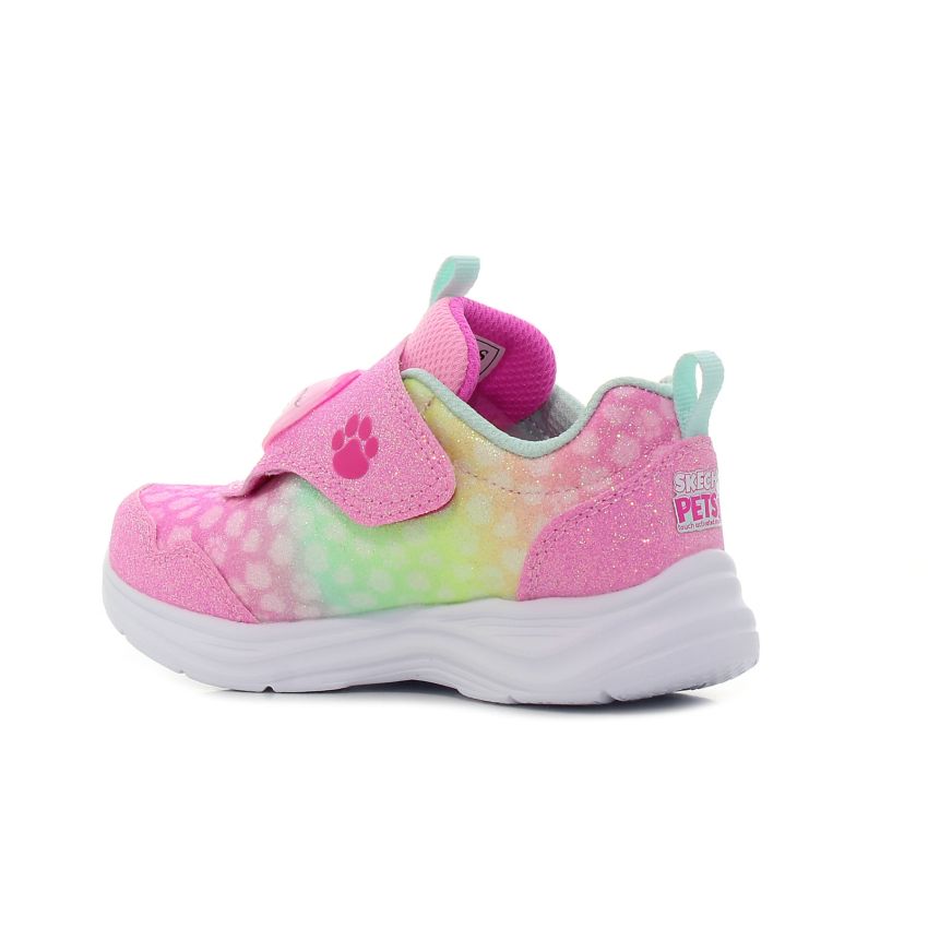 Skechers - Glimmer Kicks Skech Pets 302698N-PKMT rózsaszín lány baba utcai cipő sneaker