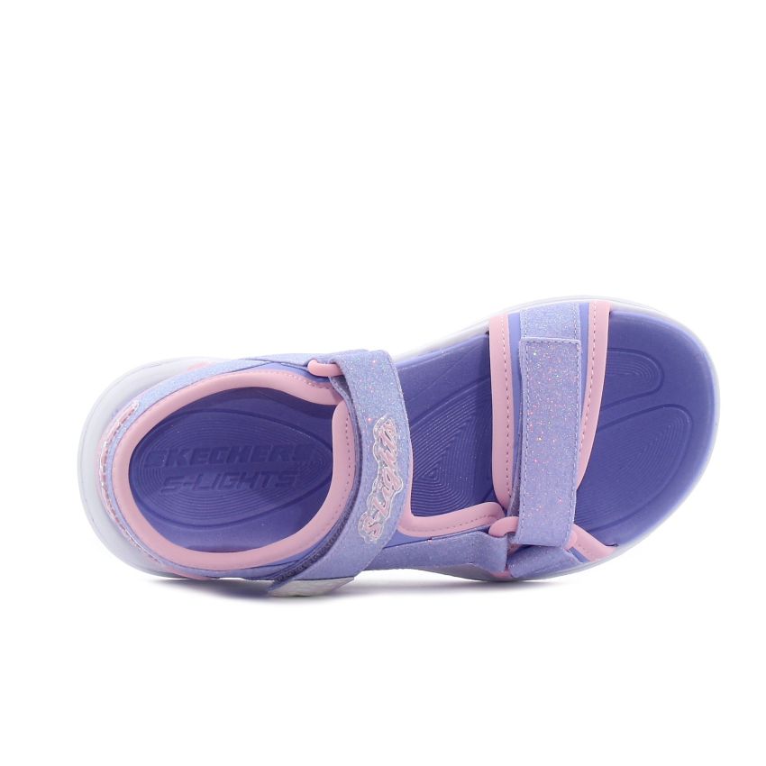 Skechers S-Lights - Sola Glow villogó lila gyerek szandál