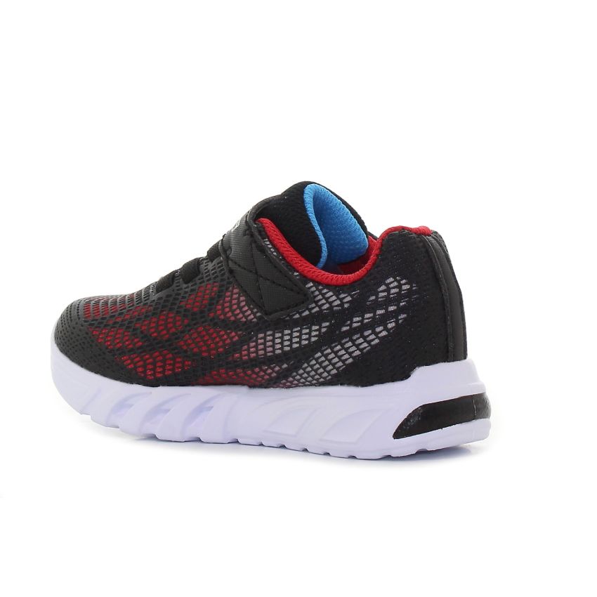 Skechers - Flex Glow Elite Vorlo 400137N-BKRB fekete fiú baba utcai cipő sneaker