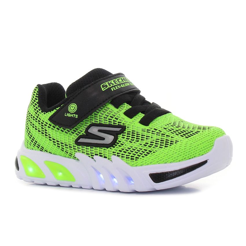 Skechers - Flex Glow Elite Vorlo 400137N-LMBK zöld fiú baba utcai cipő sneaker