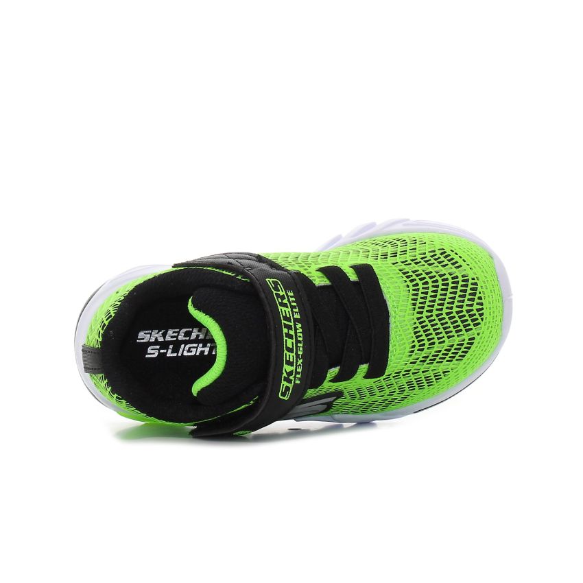 Skechers - Flex Glow Elite Vorlo 400137N-LMBK zöld fiú baba utcai cipő sneaker