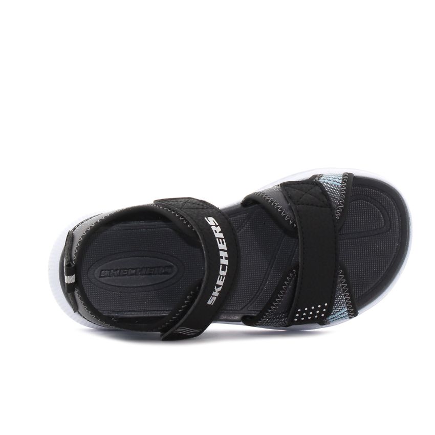 Skechers Microspec - Splash fekete gyerek szandál