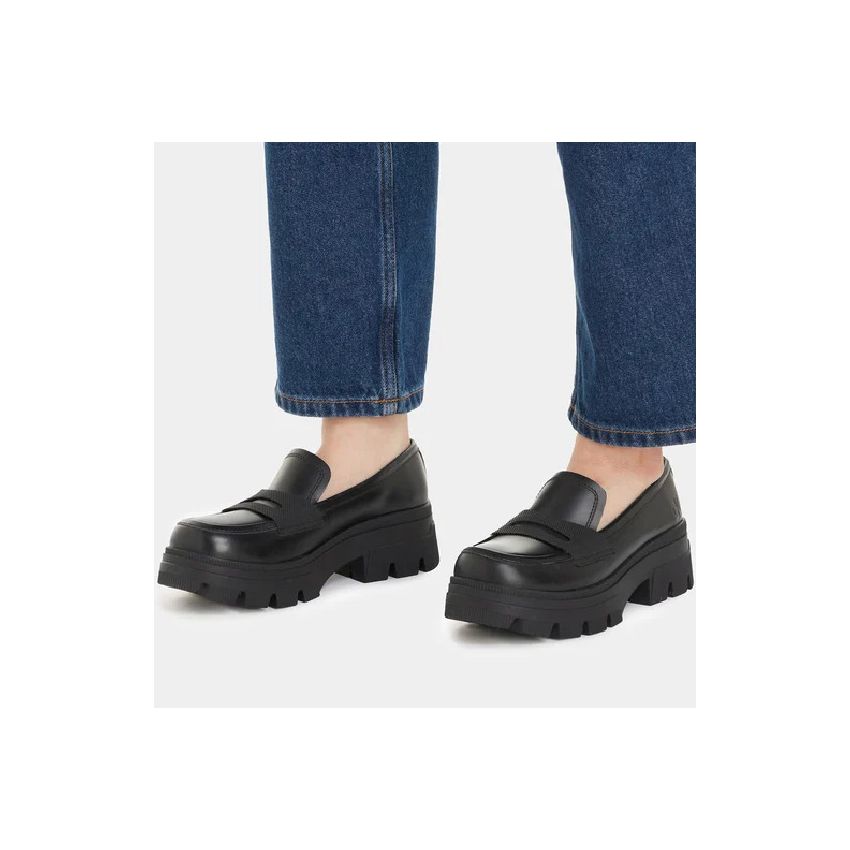 Calvin - Klein Chunky Combat YW0YW01120-0GT fekete női utcai cipő bebújós cipő