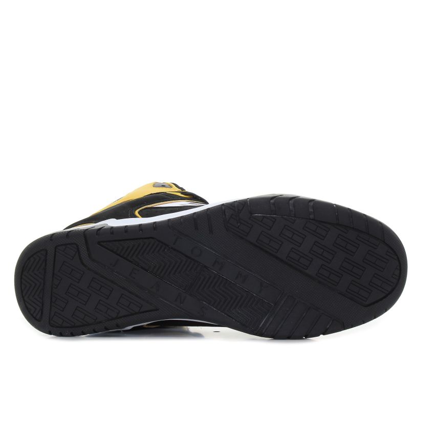 Tommy - Hilfiger Mid Cut Skater EM0EM01108-ZFM fekete férfi utcai cipő sneaker