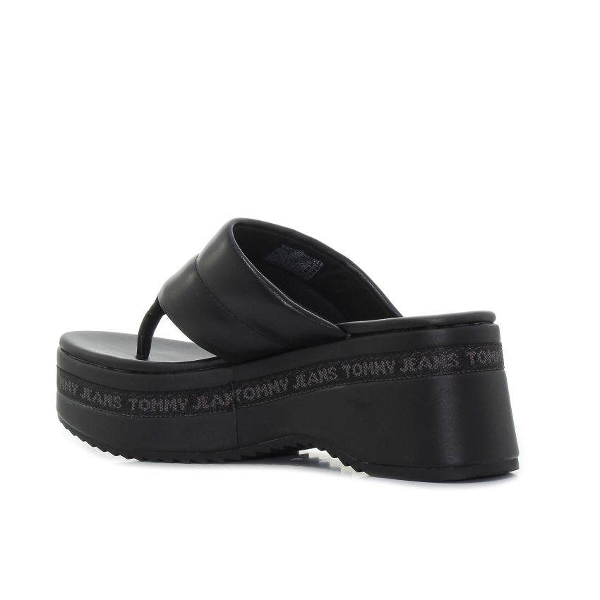 Tommy - Hilfiger EN0EN02075-0GJ fekete női papucs szandál