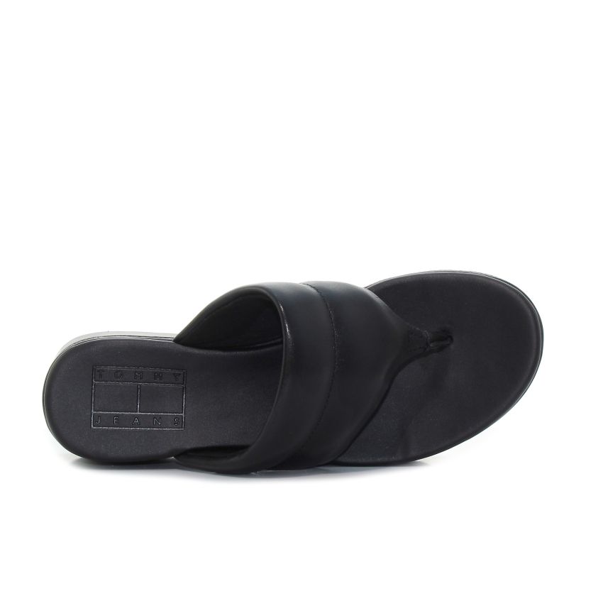 Tommy - Hilfiger EN0EN02075-0GJ fekete női papucs szandál