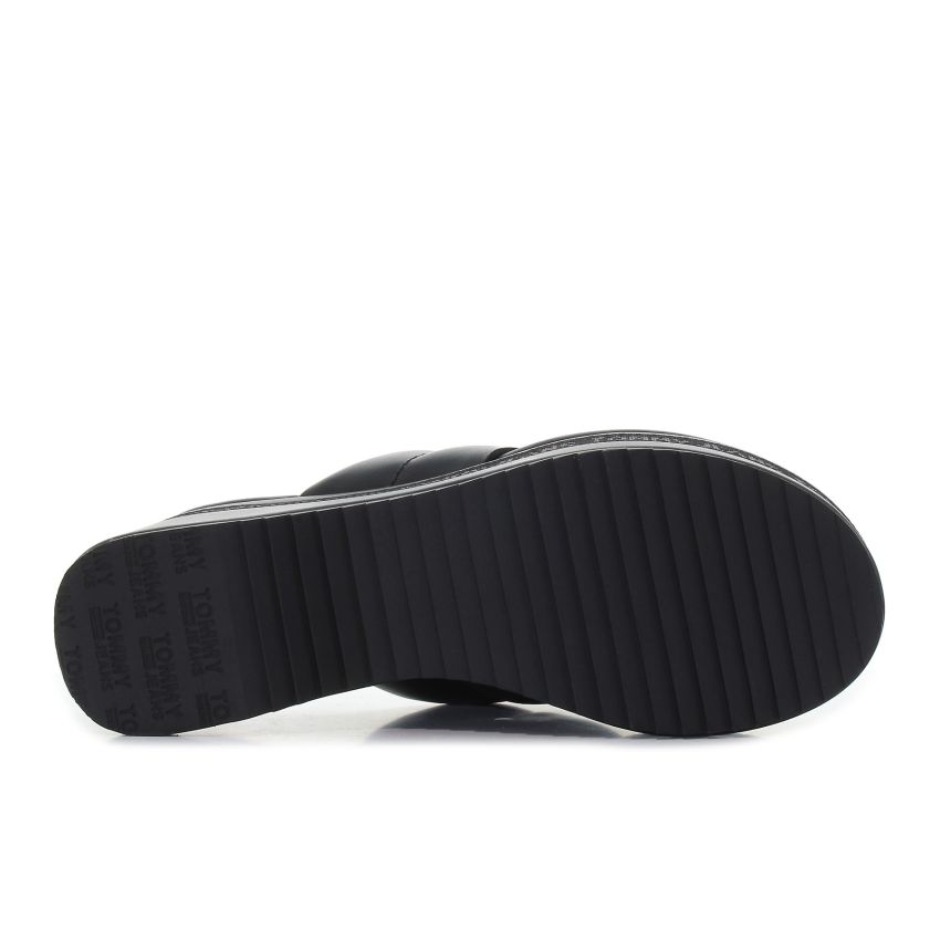 Tommy - Hilfiger EN0EN02075-0GJ fekete női papucs szandál