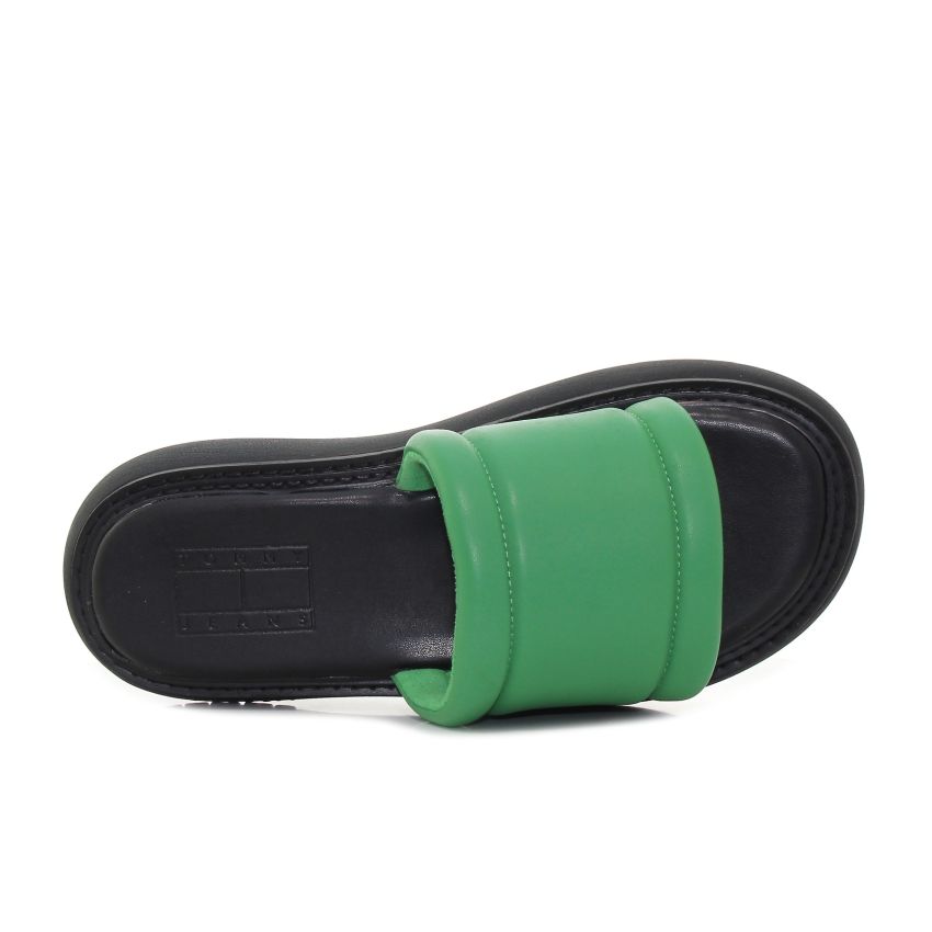 Tommy - Hilfiger Volume Sandal EN0EN02076-LY3 zöld női papucs