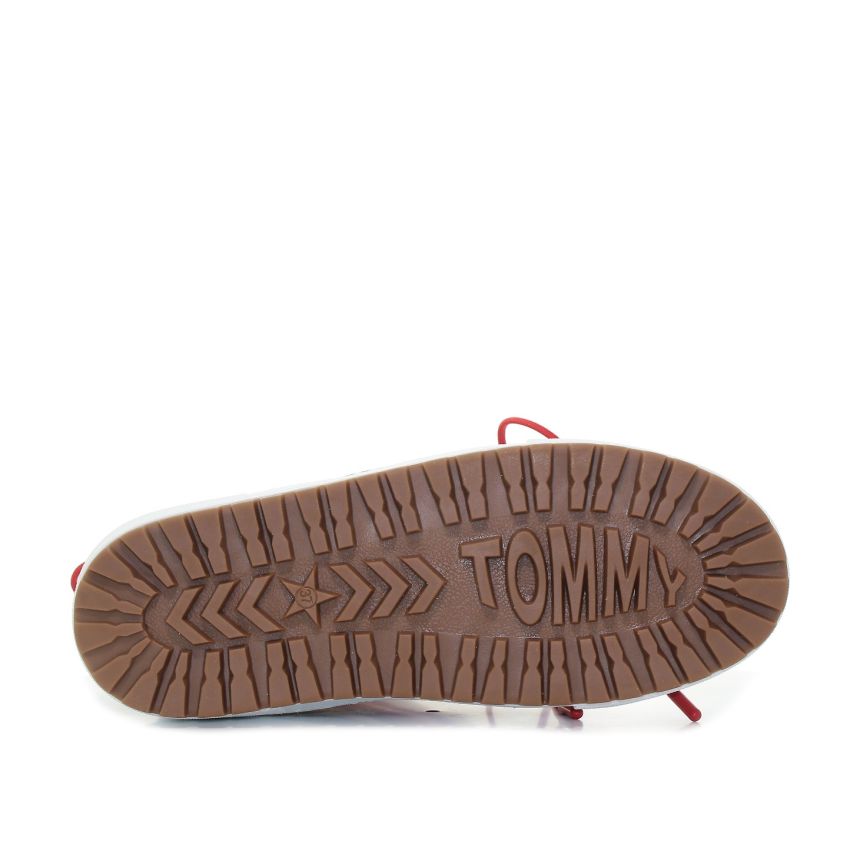 Tommy - Hilfiger Snowboot Low EN0EN02162-0K4 fehér női csizma terepcipő