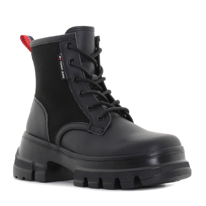 Tommy Hilfiger Chunky fekete női bakancs