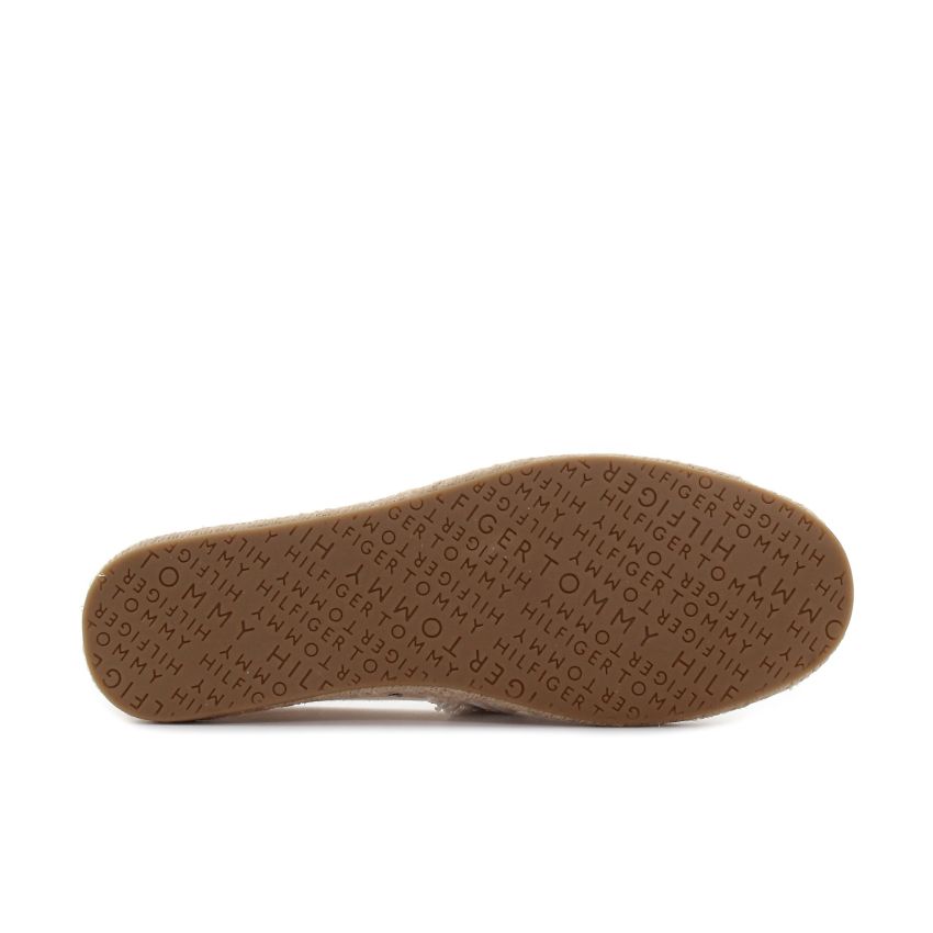 Tommy Hilfiger Fringe Canvas Clo bézs női belebújós cipő