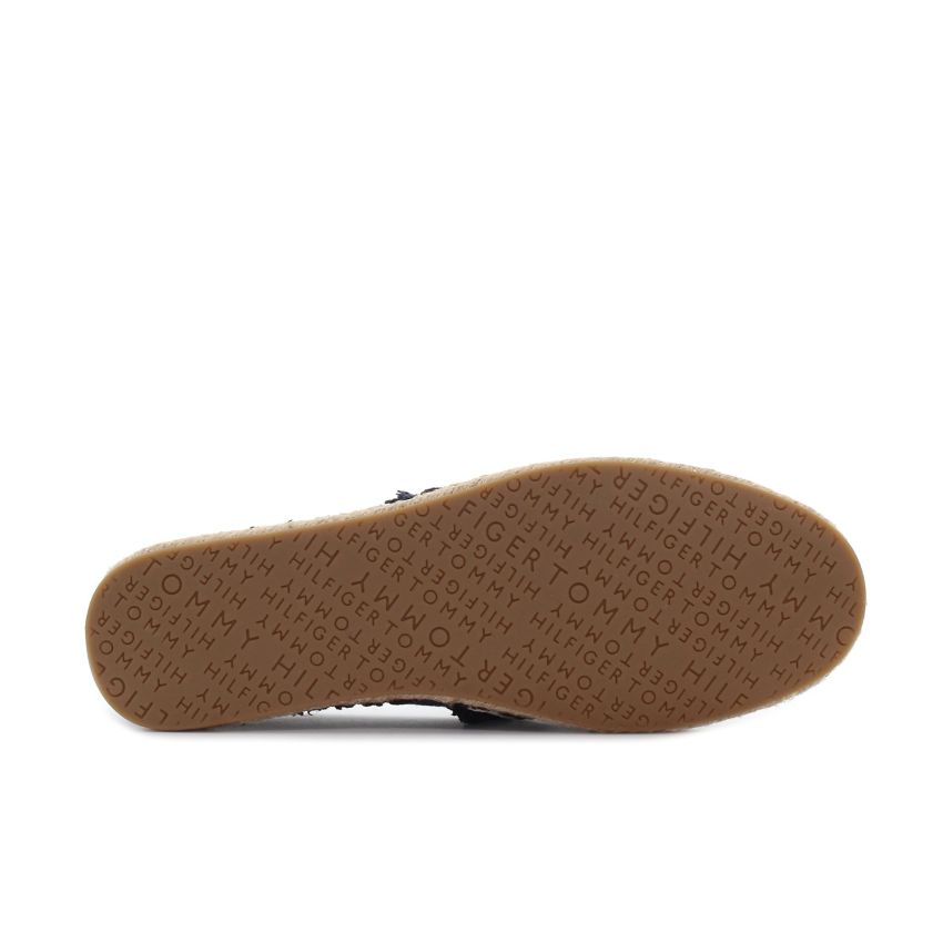 Tommy Hilfiger Fringe Canvas Clo sötétkék női belebújós cipő