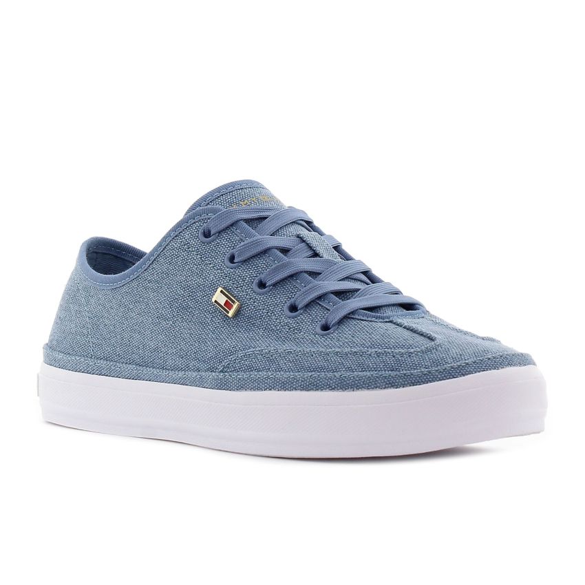 Tommy Hilfiger Washed Canvas kék női cipő
