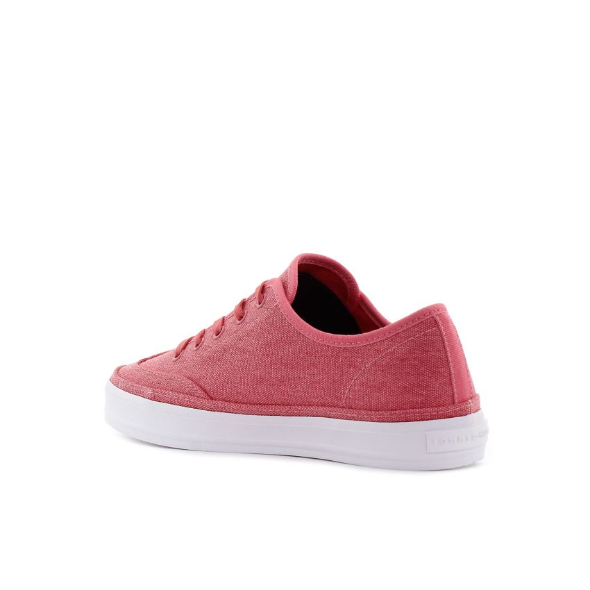 Tommy Hilfiger Washed Canvas korall női cipő