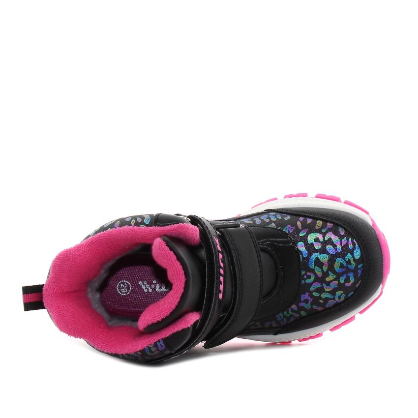 Wink - Ilvad fekete-magenta baba csizma