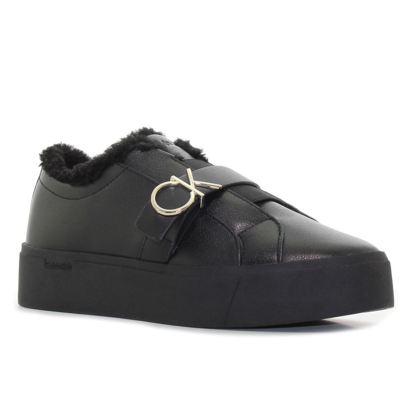 Calvin - Klein Flatform Cupsole HW0HW01331-BAX fekete női utcai cipő sneaker