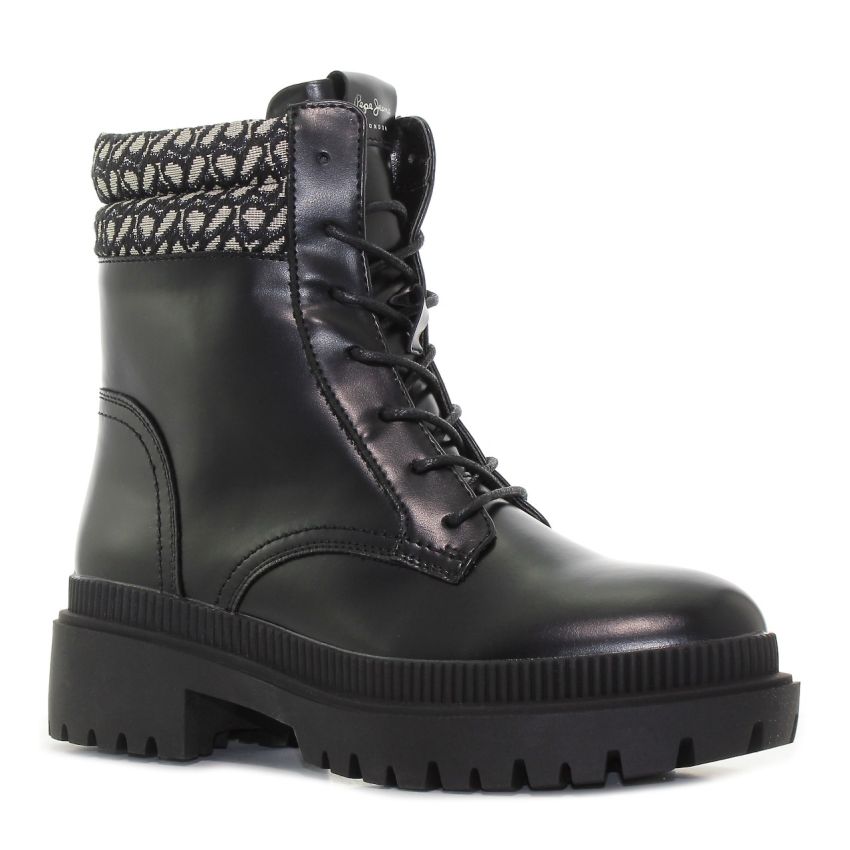 Pepe - Jeans Bettle Jacki PLS50450-999 fekete női bakancs terepcipő