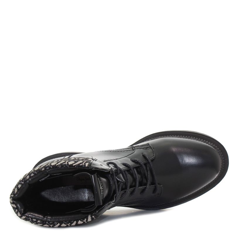 Pepe - Jeans Bettle Jacki PLS50450-999 fekete női bakancs terepcipő