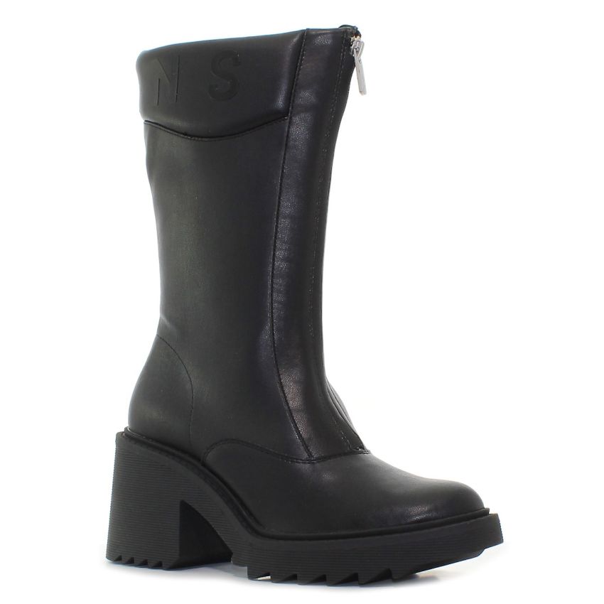 Pepe - Jeans Boss Zip PLS50468-999 fekete női csizma bokacsizma