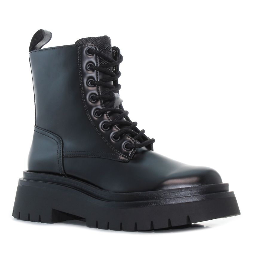 Pepe - Jeans Queen Bass PLS50497-999 fekete női bakancs terepcipő