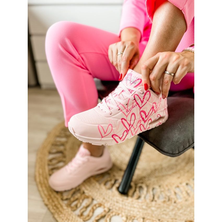 Skechers - Uno Spread The Love 155507-LTPK rózsaszín női utcai cipő fitnesz cipő
