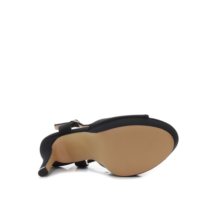 Bosido - Dorina W1017-1-BL fekete női elegáns cipő magassarkú