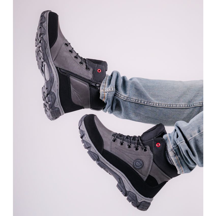 Emaks - Outdoor Protector W8001-C szürke férfi bakancs terepcipő