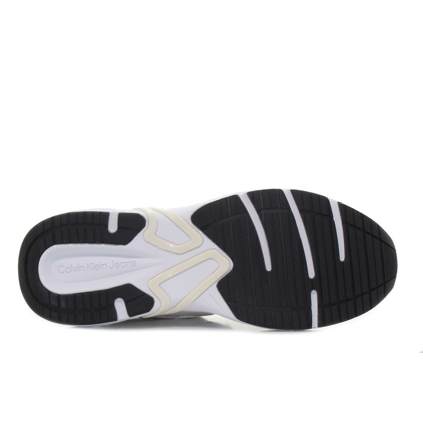 Calvin - Klein Retro Tennis Oversized Mesh YM0YM00636-0K6 fehér férfi utcai cipő fitnesz cipő