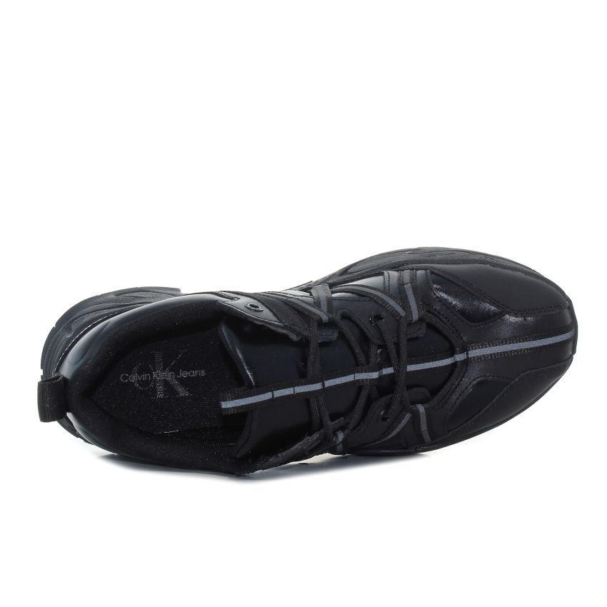 Calvin - Klein Chunky Runner Vibram YM0YM00717-BEH fekete férfi utcai cipő fitnesz cipő