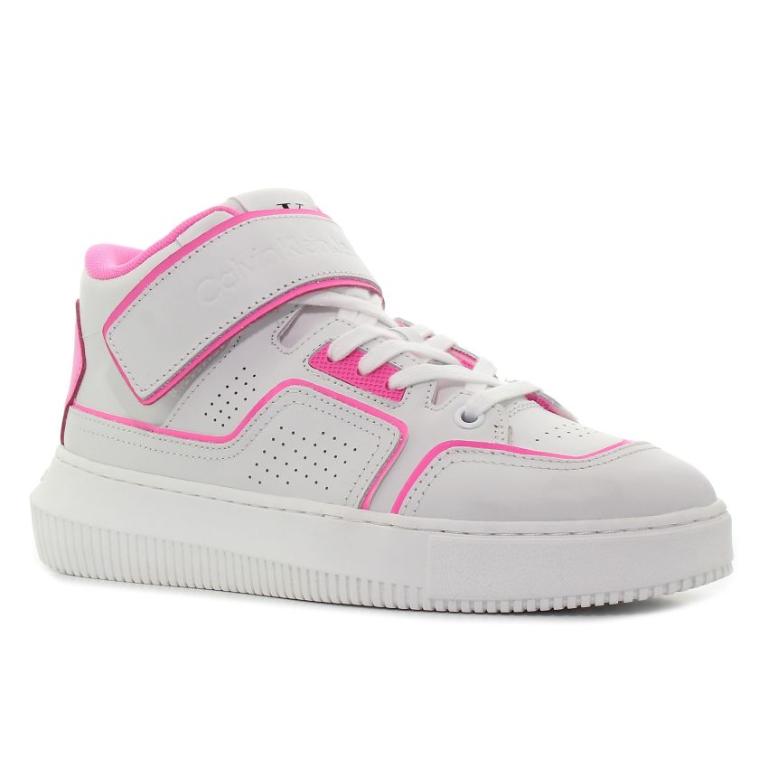 Calvin - Klein Chunky Cupsole Laceup Mid YW0YW00691-0LA fehér női utcai cipő sneaker