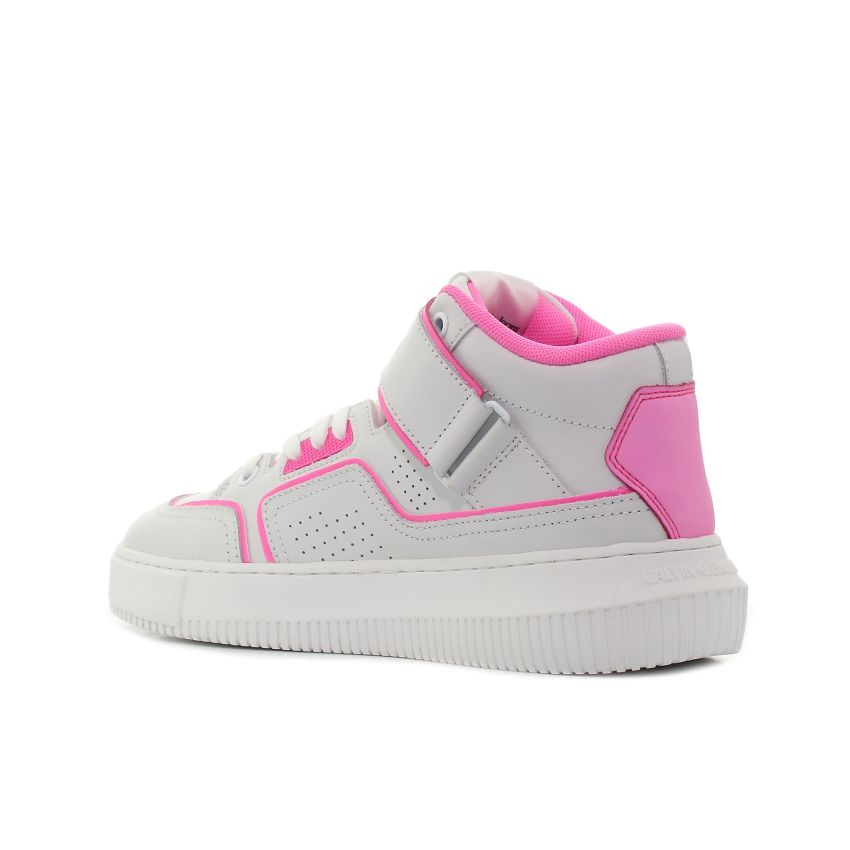 Calvin - Klein Chunky Cupsole Laceup Mid YW0YW00691-0LA fehér női utcai cipő sneaker