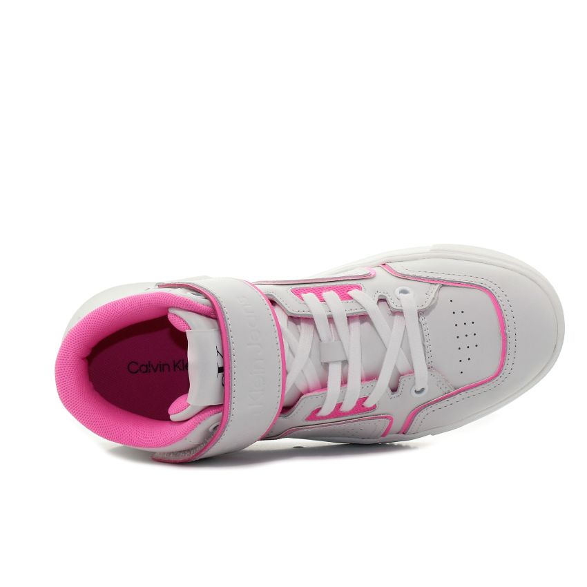 Calvin - Klein Chunky Cupsole Laceup Mid YW0YW00691-0LA fehér női utcai cipő sneaker