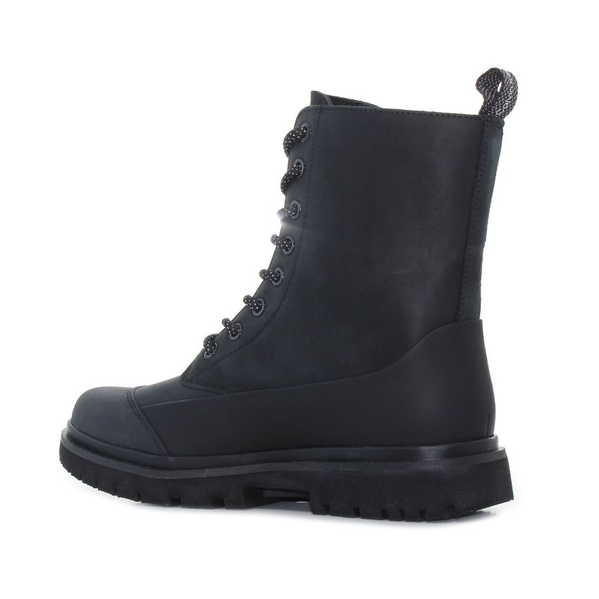 Calvin - Klein Chunky Combat Laceup Boot YW0YW01066-BEH fekete női csizma bakancs