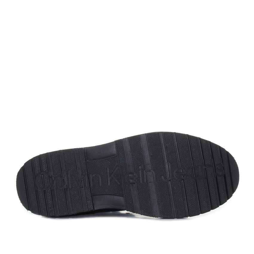 Calvin - Klein Chunky Combat Laceup Boot YW0YW01066-BEH fekete női csizma bakancs