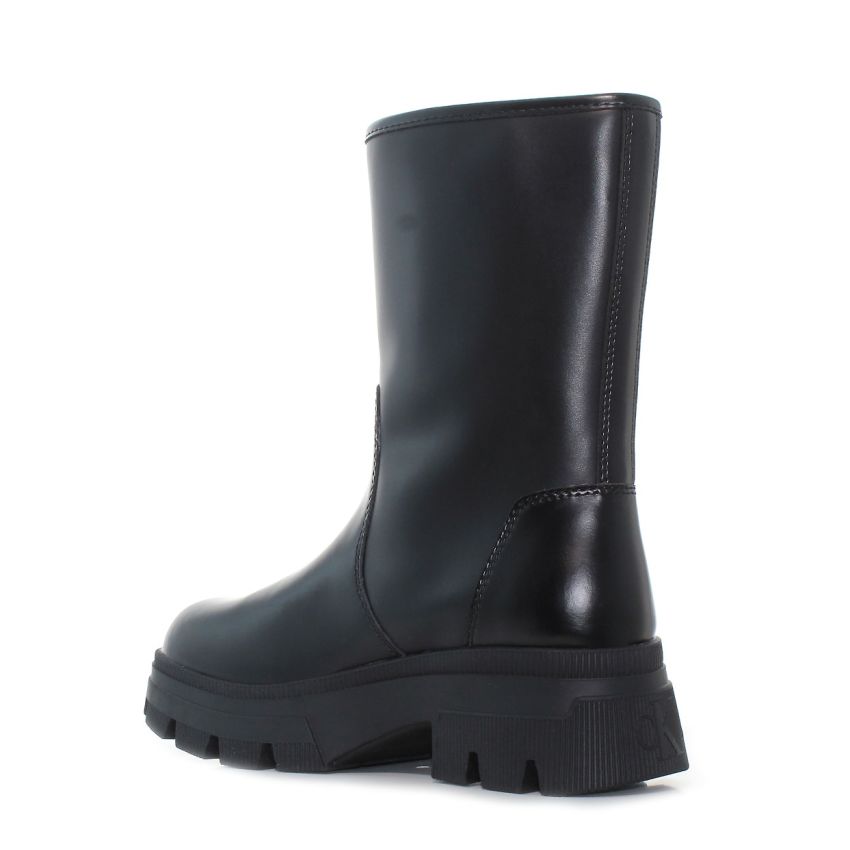 Calvin - Klein Chunky Combat Zip YW0YW01109-0GT fekete női csizma bokacsizma