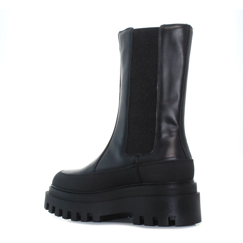 Calvin - Klein Flatform Chelsea YW0YW01111-0GT fekete női csizma bokacsizma
